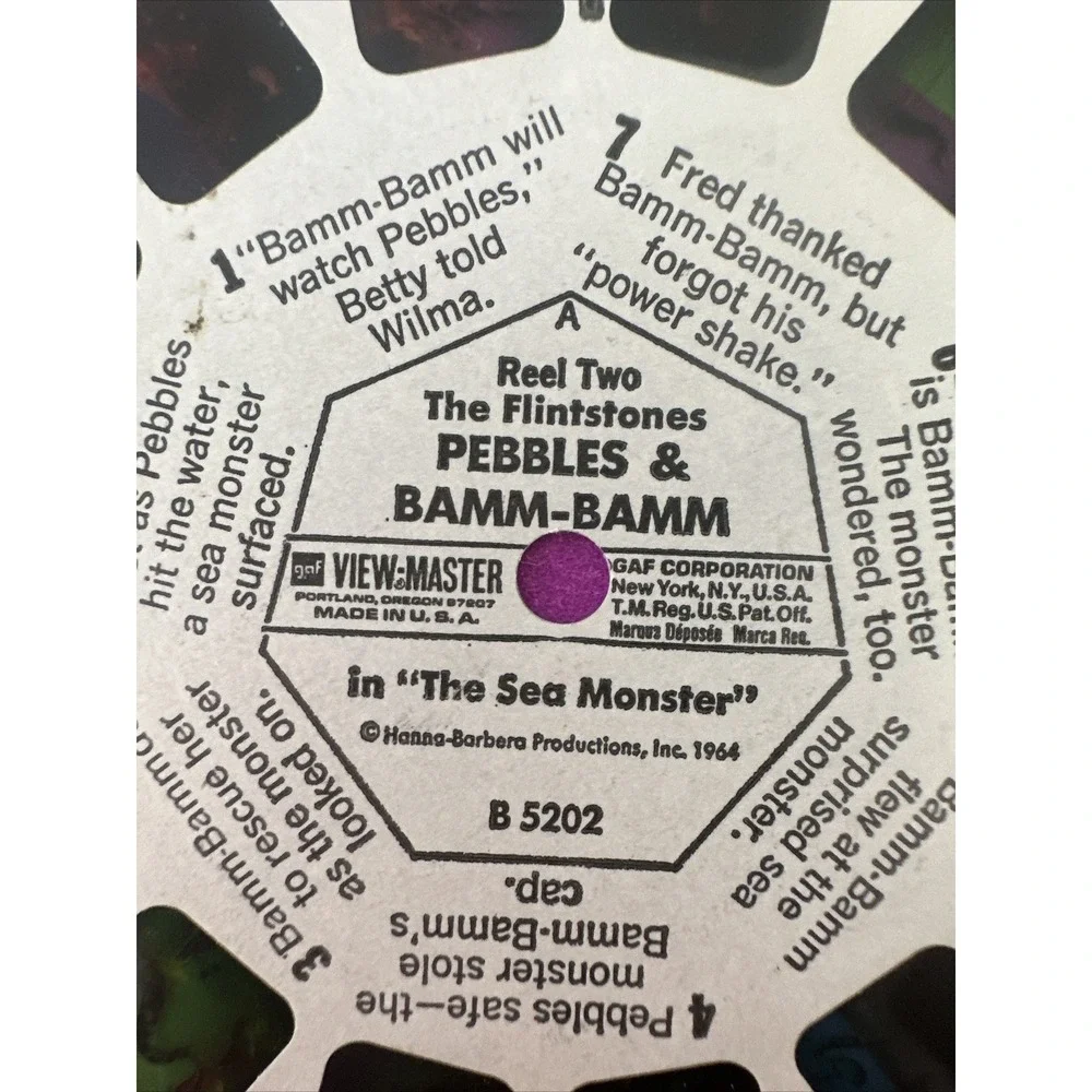 Vintage View Master Pebbles and‎ Bamm-Bamm The Sea Monster